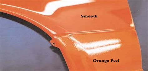 Is orange peel normal in paint?
